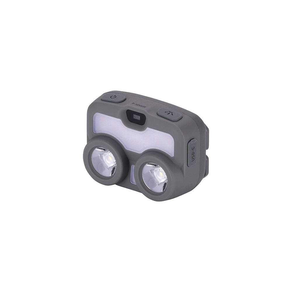 Claymore Heady3 (Khaki) - Rechargeable LED Headlamp with Motion Sensor, Lightweight for Camping, Running, Hiking, Emergency & Industrial Use. Waterproof, Up to 70 Hours of Battery Life.