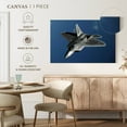 thumbnail image 5 of Elephant Stock F-22 Raptor Fighter Plane Wall Art - Horizontal Canvas Wall Art - Living Room Wall Decor - Military Canvas - Blue And Gray Decor - 39" x 26", 5 of 8