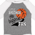 thumbnail image 4 of Inktastic Little Brother and Biggest Fan Basketball Player Boys Long Sleeve Baby Bodysuit, 4 of 5