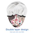 thumbnail image 4 of Shower Caps,Dachshund and Flower Waterproof Shower Cap for Women 4 Pieces,Double Reusable Hair Cover for Shower PEVA Elastic Stretch Hem, 4 of 7