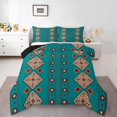 thumbnail image 2 of Erosebridal Boho Aztec Bedding Queen Comforter Set, Mandala Bohomian Down Comforter, Geoemtry Room Decor, Reversible 3pcs, 2 of 7