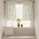 thumbnail image 2 of Cortinas jinchan estampadas florales para cocina, 2 paneles de lino de 36 cm, color verde, 2 of 8