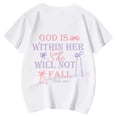 thumbnail image 3 of Vêtements pour Filles T-Shirts à Col Rond Imprimés à Manches Courtes pour Filles Jolis Hauts d'Été pour Adolescentes Hauts pour Filles 12-13 Ans Mode Fille, 3 of 5