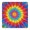 Colorful Rainbow Tie, variant on Colorful Tie Dye Mandala Pattern Square Fitted Tablecloth with Elastic Edge,Square Table Cover,Washable Elastic Table Cover for Home Kitchen Party Decor 34"x34"