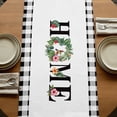 thumbnail image 5 of Country Farmhouse Burlap Cotton Table Runner 13x70 Inches Long, Vintage Farm Tropical Leaves Floral Plaid Farmhouse Table Runners, Outdoor Dining Tablecloths Decor for Baby Shower/Party/Wedding, 5 of 8