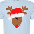 thumbnail image 4 of Inktastic Christmas Cute Reindeer in Santa Hat T-Shirt, 4 of 5