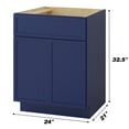 thumbnail image 7 of Vanity Art 24" W Birch Plywood Freestanding Single Base Storage Cabinet with Soft Close Doors, 7 of 7