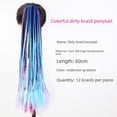 thumbnail image 3 of Cola de caballo con trenza sucia Color de cola de caballo Cabello con cola de caballo circular Cola de caballo de color Cola de caballo de color Cola de caballo sucia Tocado personalizado, 3 of 5