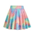 thumbnail image 4 of Summer Skirts for Women Trendy Tie Dye High Waisted Casual Flare Pleated A Line Mini Skater Skirts, 4 of 6