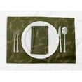 thumbnail image 1 of S4Sassy Green Wreath Floral Everyday Washable Placemats With Napkins Dining Table Decor, 1 of 3