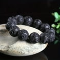 thumbnail image 3 of 1pc 20mm Hand-Carved Wooden Beads Bracelet, Prosperity Charm Jewelry, Fashion Style, Classic Chinese Design, Gift with Elegant Box,Black, 3 of 6