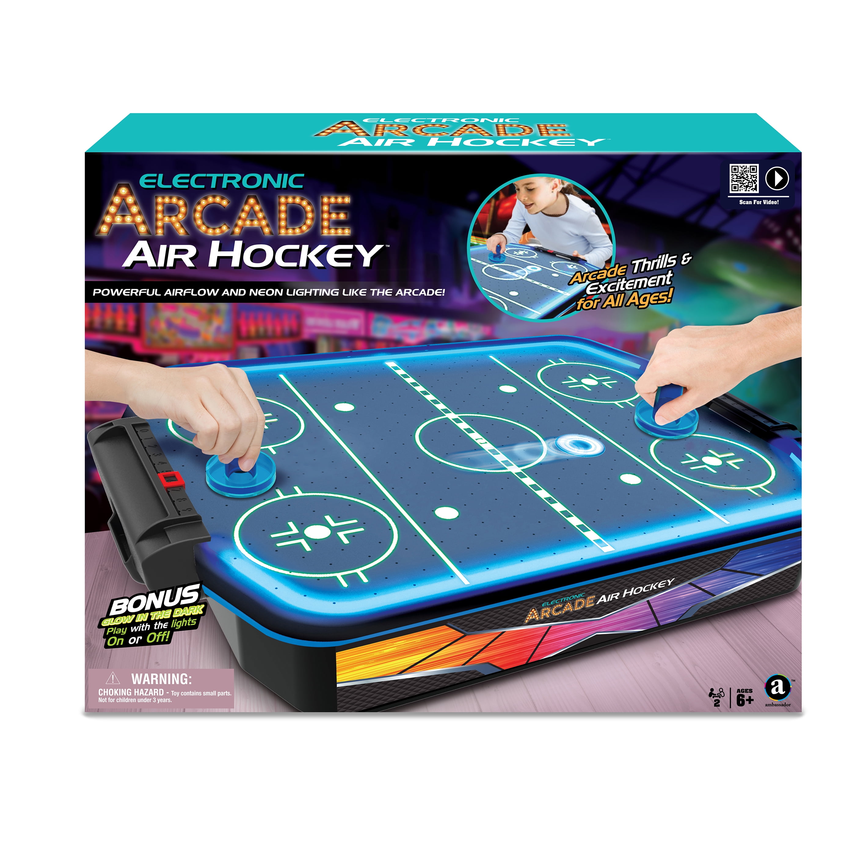 air hockey neon
