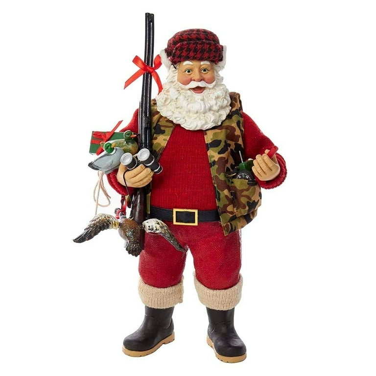 Kurt S. Adler 10 in. Fabriche Hunter Santa - Walmart.com