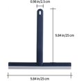 thumbnail image 2 of Shower Squeegee, Silicone Bathroom Squeegee With Long Handle, Universal Wall-Mounted Window Cleaning Tool Equipment, Non-Marking For Mirror Car Glass Window (Navy Blue), 2 of 5