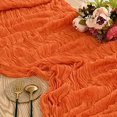 thumbnail image 1 of Gauze Table Runner Dinning Table Decoration 90*300CM Rustic Country Boho Beach Wedding Party Table Decor Christmas Table Runners, 1 of 7