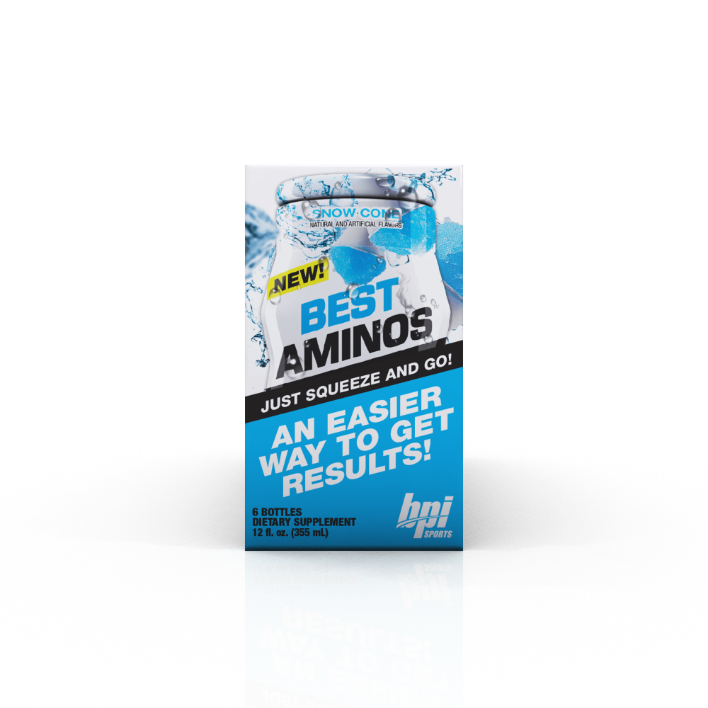 BPI Sports Best Aminos Liquid Water Enhancer, Snow Cone