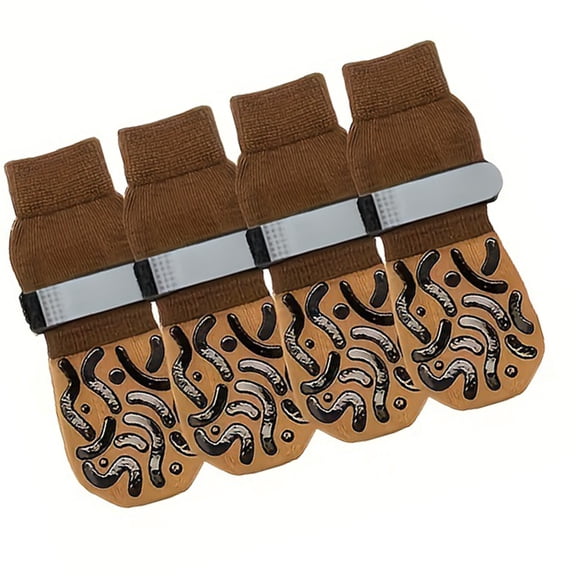 4pack Pet Paws Covers Waterproof Dog Shoes With Antislip Pattern For Rainy Days Smooth Surfaces