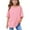 AA01-Pink, variant on Inglocry Kids Summer Oversized Tops Girls Short Sleeve T Shirts Trendy Crewneck Basic Tees 5-14Y Pink 120