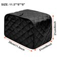 thumbnail image 2 of Toaster Cover Messar Cotton Striped Bread Toaster Dust Cover Bakeware Dustproof Protector for Two Slice Toaster Appliance and Dust Fingerprint Protection Home Kitchen, 2 of 6