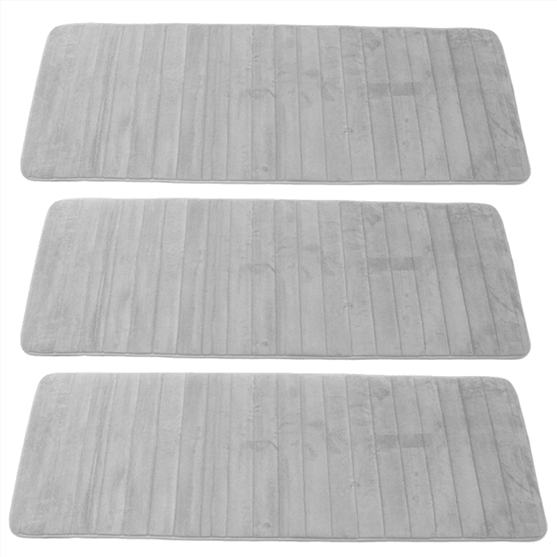 3X Memory Foam Soft Bath Mats Non Slip Absorbent Bathroom Rugs Extra