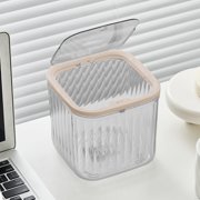 Mini Desktop Trash Can, EDHITNR Press Lid Desk Organizer Storage Basket, Plastic Small Trash Cans for Home Office Living Room Desk Sundry Clean