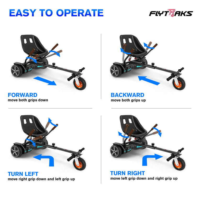 FLYTRAKS Hoverboard Go Kart, Hoverboard Attachments Compatible