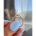 thumbnail image 2 of ESTE ORIGIN 2.40 Ctw Bezel Set Radiant Lab-Grown Diamond Solitaire Ring with Cathedral Band in 14K White Gold for Women, 2 of 8
