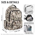 thumbnail image 5 of Pzuqiu Mallard Duck Camo School Backpacks 17 Inch Large Capacity Kids Teenagers Schoolbags Bookbags Casual Travel Daypack with Front Zipper Breathable Teen Girls Boys Backpack, 5 of 7