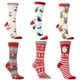 thumbnail image 3 of Xiao Hua 3 pares de calcetines navideños para mujer, divertidos y bonitos calcetines navideños, novedosos calcetines navideños, regalos navideños locos para mujeres y niñas, C, 3 of 3