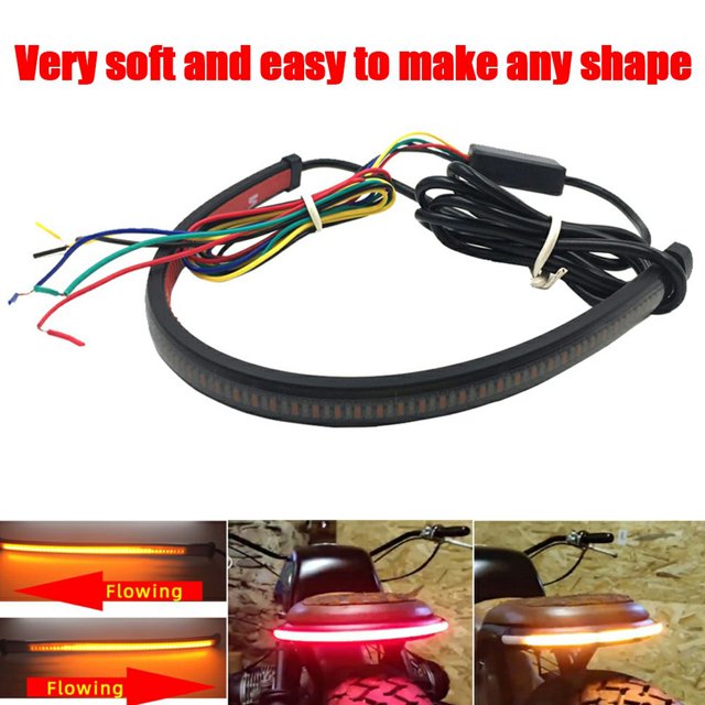 Lámpara De Señal Para Motocicleta, Accesorios De Repuesto Para Motocicleta, Componente Modificado, Tira De Luz De Giro De Freno Multicolor Moyic VI010519-00