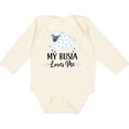 thumbnail image 3 of Inktastic My Busia Loves Me Baby Lamb Boys or Girls Long Sleeve Baby Bodysuit, 3 of 5