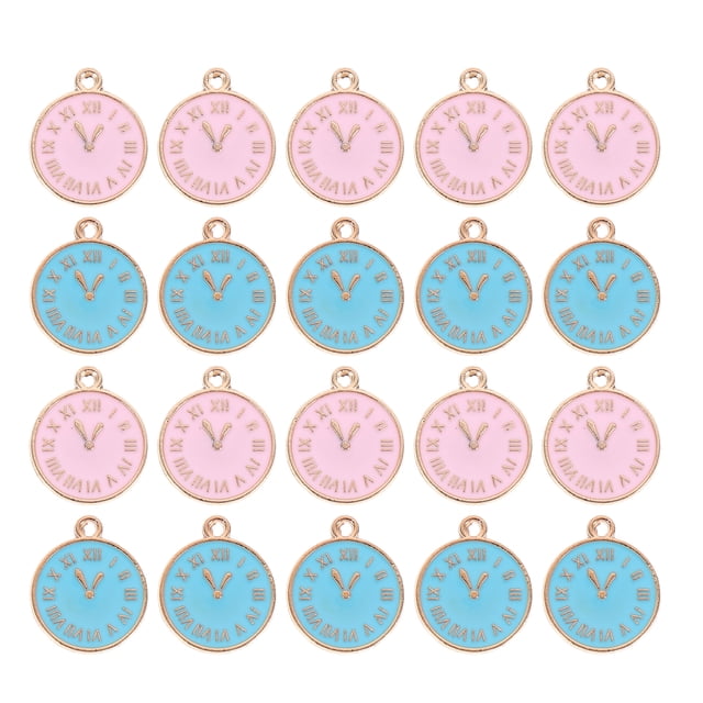 Shisuyan 20pcs DIY Jewelry Pendants Clock Design Pendants DIY Jewelry Accessories