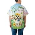 thumbnail image 5 of Shih Tzu Hello Spring Time Flower Floral Nature Hawaiian Shirt Breathable Summer Unisex Merch Lion Dog Lover Gifts - 02031, 5 of 6