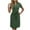 Green, variant on Zpanxa Sundresses for Women, Casual Dresses for Women, Ladies Fashion Casual Solid Color V-Neck Solid Color Short Sleeve Bow Belt Dress