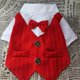 thumbnail image 1 of Nvzi Camiseta de traje para perros y gatos, camisetas transpirables para mascotas, sudadera para cachorros, ropa para perros, abrigos para perros pequeños, medianos y gatos, rojo, 2XL, 1 of 4