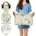 thumbnail image 5 of Yayeee Foldable Storage Basket for Shelves with Handles Waterproof Cloth Bins, Floral Rabbit, 5 of 7