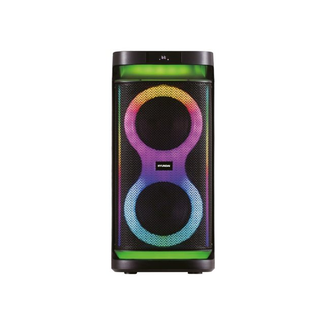 Bocina Portatil Hyundai HYSPBT22 150 W Bluetooth Retroiluminada Negra