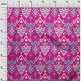thumbnail image 2 of oneOone Organic Cotton Poplin Twill Fabric Damask Ikat Printed Craft Fabric BTY 42 Inch Wide, 2 of 4
