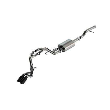 Borla 21-22 Chevrolet Tahoe & GMC Yukon Touring Cat-Back Exhaust with Black Chrome Tips