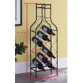 thumbnail image 2 of Lawton Floor Wine Rack, Pewter Metal, Transitional, 12 Bottle Holders, 2 of 2