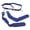 Blue, variant on Champion Sports 42" Pop Flag Football Belts - Blue