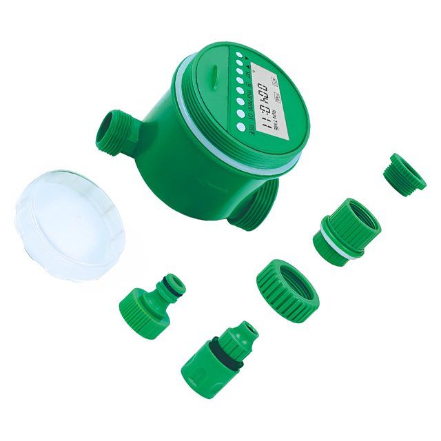 Speravity Temporizador de riego, temporizador Digital alimentado por , botón de repuesto desmontable, Control de césped, jardín, jardinería, Jardín y Patio