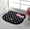 Black and dots, variant on Cute Hello Kitty Bathroom Carpet Water Absorbing Mat Anti Slip Doormat Floor Mat Home Decoration