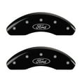 thumbnail image 2 of MGP Front set 2 Caliper Covers Engraved Front Oval logo/Ford Black finish silver ch Fits select: 2007 FORD FOCUS ZXW/S/SE/SES, 2004 FORD FOCUS SE, 2 of 5