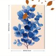 thumbnail image 3 of UXIEQU 12x16 Inch 2D Flat Blue Eucalyptus Watercolor Wall Art Minimalist Botanical Modern Leaf Home Decor, 3 of 8