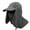 Dark Gray, variant on Outdoor Fishing Flap Caps,Men Women Quick Dry Sunshade UV 360 Degree Protection Removable/Detachable Face Ear Neck Cover For Outdoor Camping Hiking
