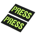 thumbnail image 1 of Unique Bargains 2x3.5' Patch de Presse Réfléchissant Infrarouge avec Badge à Scratch, Jaune 2 Pack, 1 of 6