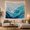Gold Ocean Wave, variant on Rolling Ocean Waves Before Misty Mountains, Serene Coastal Style for Ocean Lovers, Seascape Wall Art, Housewarming Gift, Tapestry Wall Hanging for Bedroom and Office
