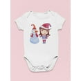 thumbnail image 3 of Girl Playing With Snow Bodysuit Infant -Image by Shutterstock,  Newborn, 3 of 4