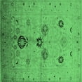 thumbnail image 1 of Ahgly Company Indoor Square Oriental Emerald Green Industrial Area Rugs, 5' Square, 1 of 4